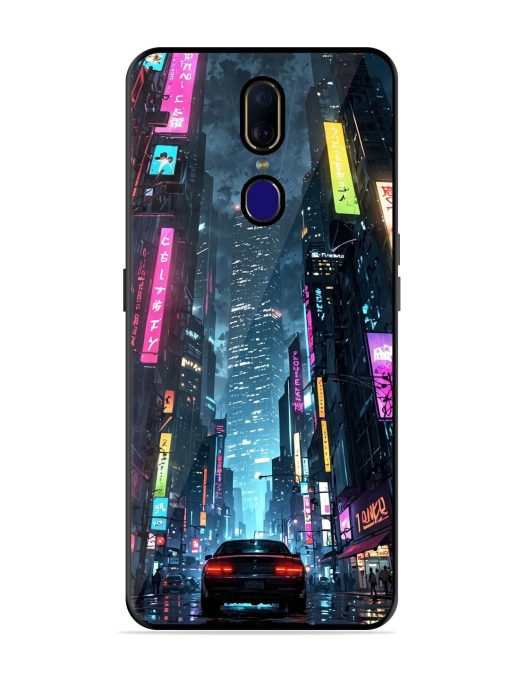 Neon Nightscape Glossy Soft Edge Case for Oppo F11 Chachhi