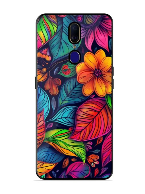 Rainbow Of Blooms Glossy Soft Edge Case for Oppo F11 Chachhi