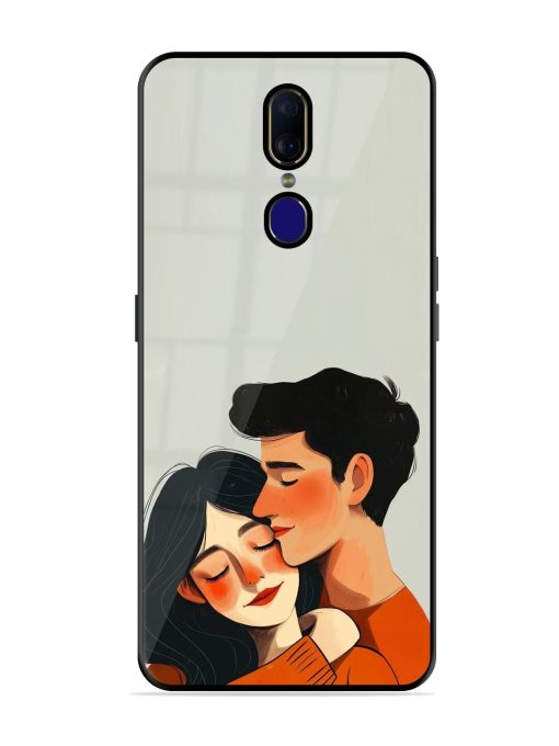 Craft Couples Glossy Soft Edge Case for Oppo F11 Chachhi