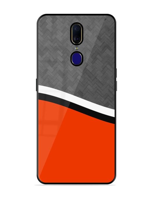 Bold Contrast Glossy Soft Edge Case for Oppo F11 Chachhi