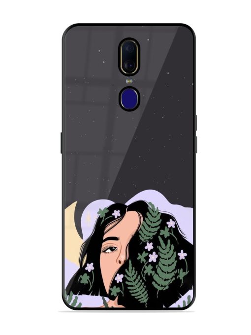 Lunar Lullaby Glossy Soft Edge Case for Oppo F11 Chachhi