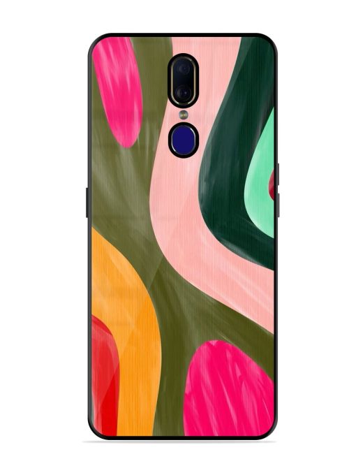 Wavy Wonderland Glossy Soft Edge Case for Oppo F11 Chachhi