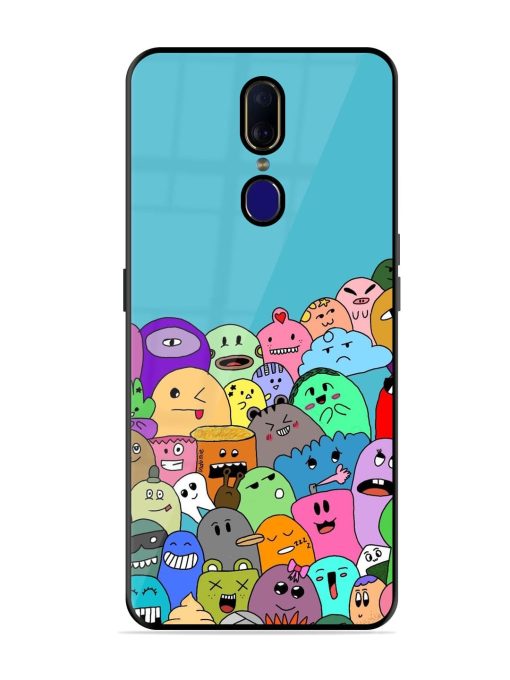 Monster Mash Glossy Soft Edge Case for Oppo F11 Chachhi