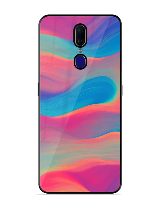 Wavy Wonder Glossy Soft Edge Case for Oppo F11 Chachhi