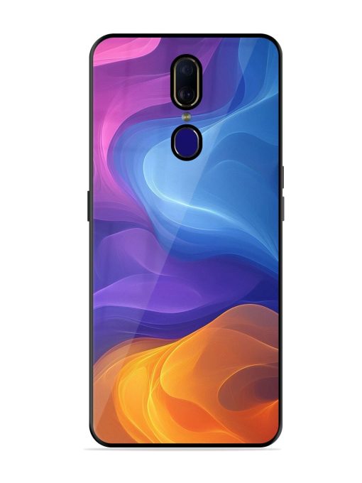 Cosmic Currents Glossy Soft Edge Case for Oppo F11