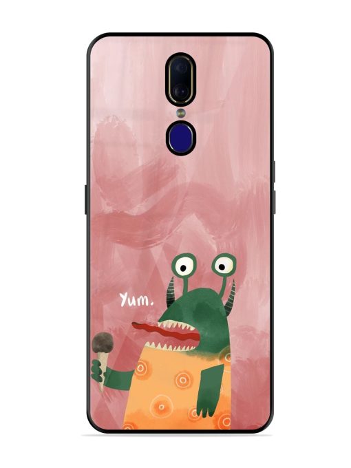 Hungry Monster Glossy Soft Edge Case for Oppo F11 Chachhi