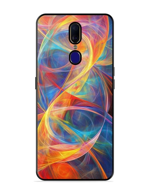 Cosmic Currents Glossy Soft Edge Case for Oppo F11 Chachhi