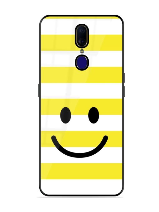 Smiling Stripes Glossy Soft Edge Case for Oppo F11 Chachhi