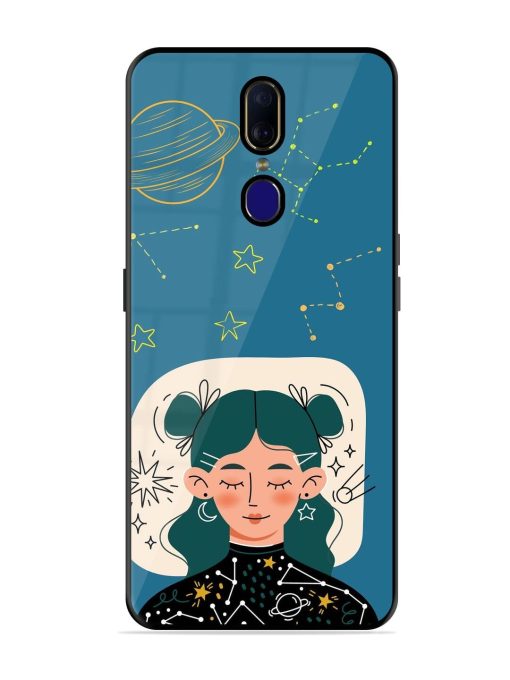 Cosmic Daydreamer Glossy Soft Edge Case for Oppo F11 Chachhi