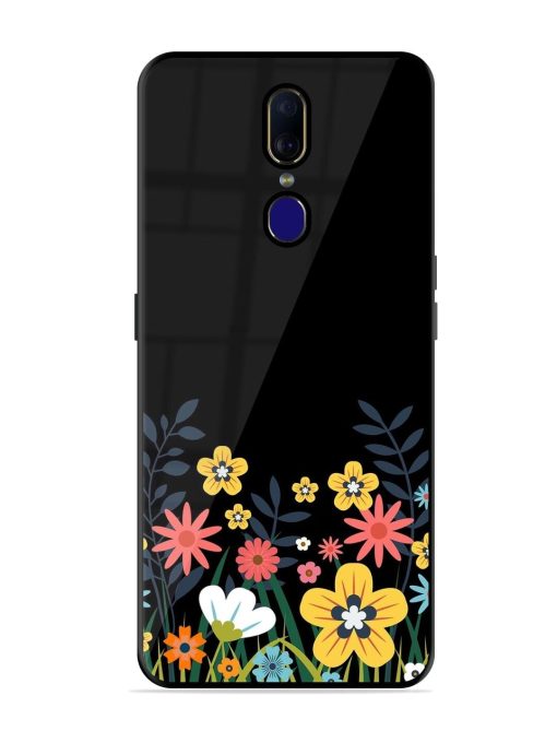 Floral Night Sky Glossy Soft Edge Case for Oppo F11 Chachhi