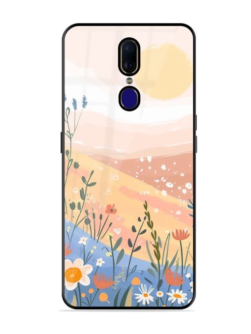 Golden Hour Blooms Glossy Soft Edge Case for Oppo F11 Chachhi