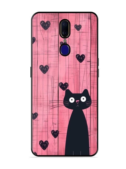 Feline Valentine'S Day Glossy Soft Edge Case for Oppo F11 Chachhi