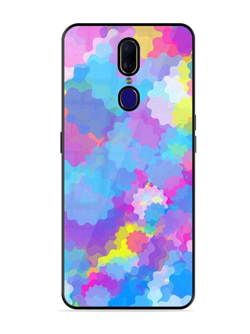 Psychedelic Cloud Burst Glossy Soft Edge Case for Oppo F11 Chachhi