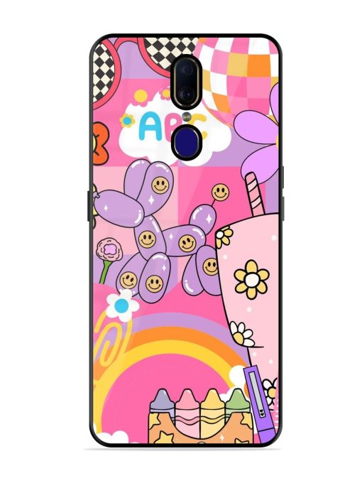 Whimsical Y2K Chaos Glossy Soft Edge Case for Oppo F11 Chachhi