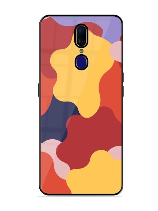 Gooey Color Chaos Glossy Soft Edge Case for Oppo F11 Chachhi