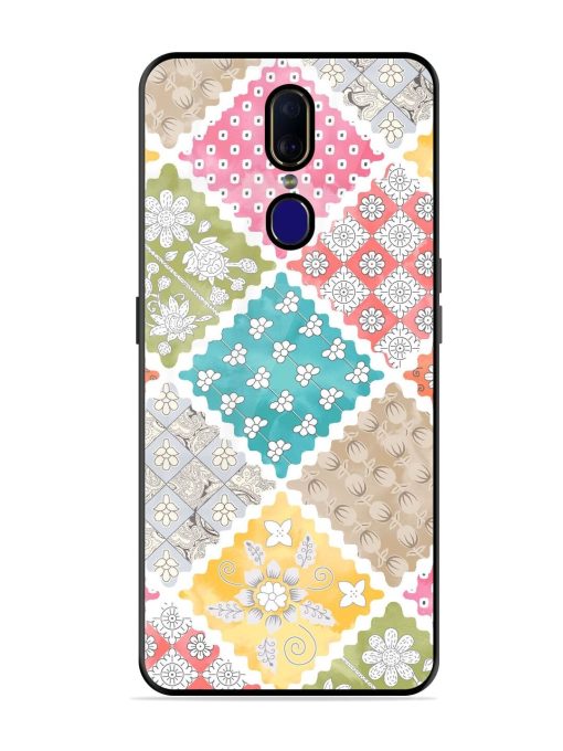 Patchwork Dreamscape Glossy Soft Edge Case for Oppo F11 Chachhi