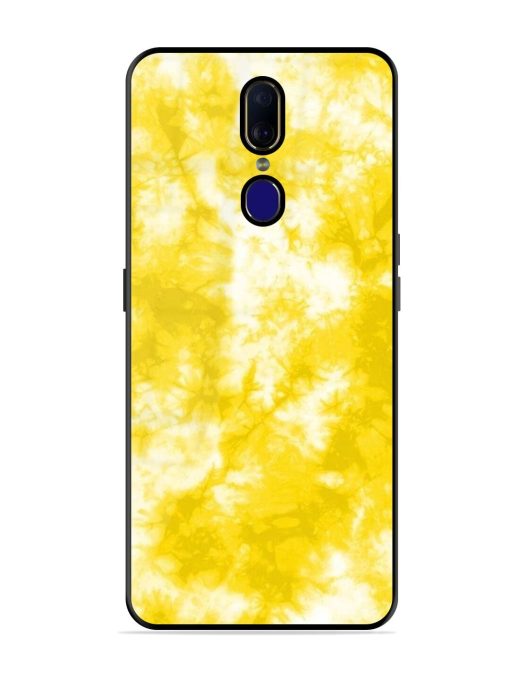 Golden Tie-Dye Twirl Glossy Soft Edge Case for Oppo F11 Chachhi