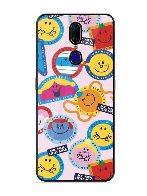 Whimsical Mr. Men & Little Miss Glossy Soft Edge Case for Oppo F11 Chachhi