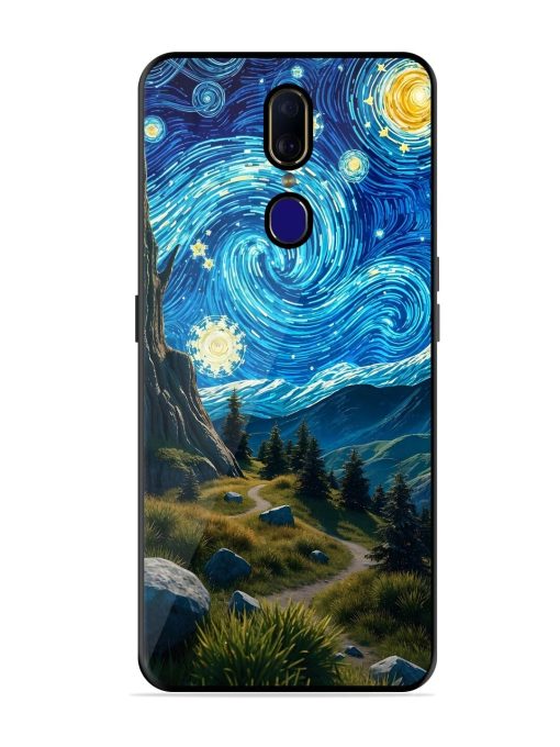 Starry Night In The Shire Glossy Soft Edge Case for Oppo F11 Chachhi