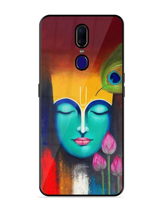 Divine Tranquility: The Face Of Krishna Glossy Soft Edge Case for Oppo F11 Chachhi