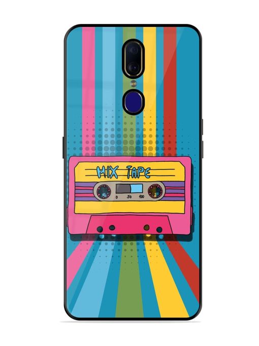 Retro Cassette Tapes Glossy Soft Edge Case for Oppo F11 Chachhi