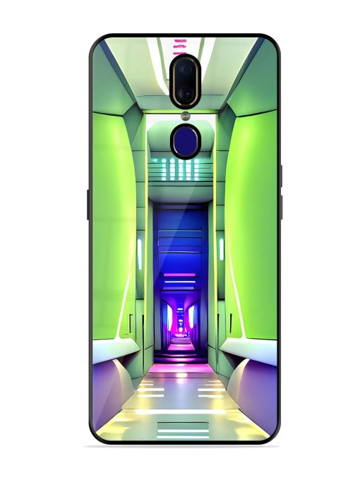 Neon Corridor Glossy Soft Edge Case for Oppo F11