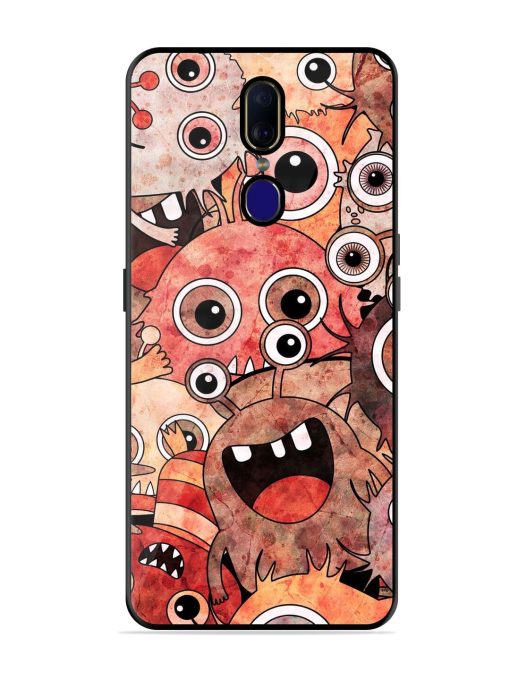 Monster Mash Glossy Soft Edge Case for Oppo F11 Chachhi