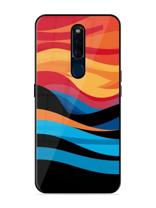 Blazing Currents Glossy Soft Edge Case for Oppo F11 Pro Chachhi