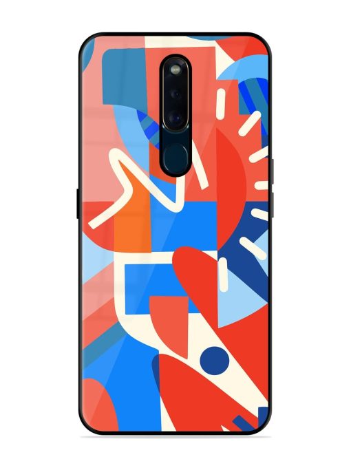 Abstract Harmony Glossy Soft Edge Case for Oppo F11 Pro Chachhi