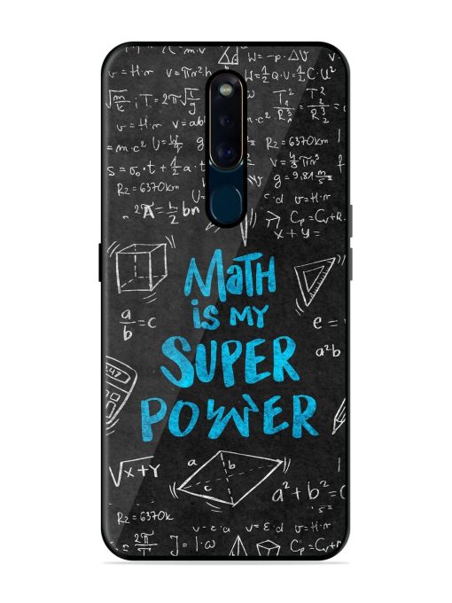 Math Magic Glossy Soft Edge Case for Oppo F11 Pro Chachhi