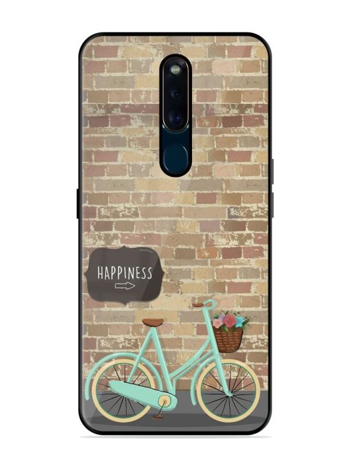 Pedaling Towards Happiness Glossy Soft Edge Case for Oppo F11 Pro Chachhi