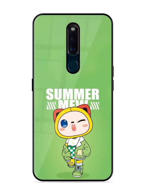 Purrfect Summer Glossy Soft Edge Case for Oppo F11 Pro Chachhi