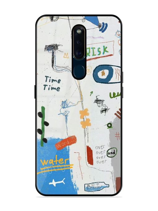 Mind Map Madness Glossy Soft Edge Case for Oppo F11 Pro Chachhi