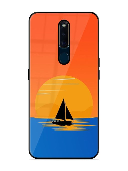 Sunset Sail Glossy Soft Edge Case for Oppo F11 Pro Chachhi