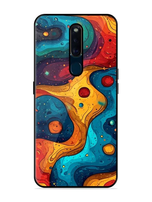 Cosmic Swirl Glossy Soft Edge Case for Oppo F11 Pro Chachhi