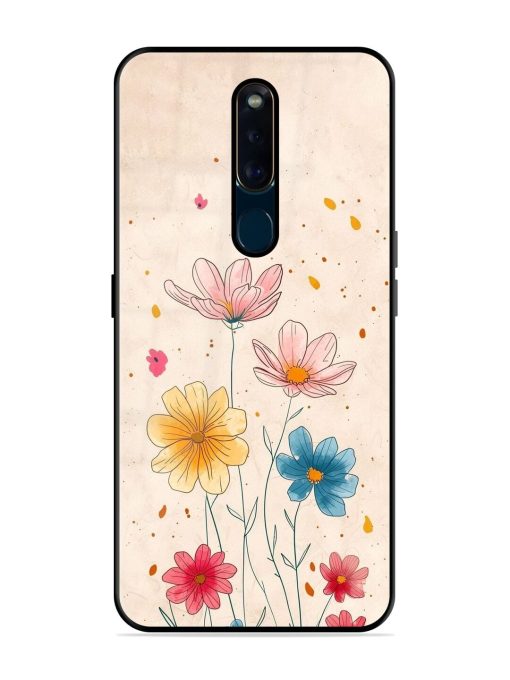 Delicate Bloom Glossy Soft Edge Case for Oppo F11 Pro Chachhi