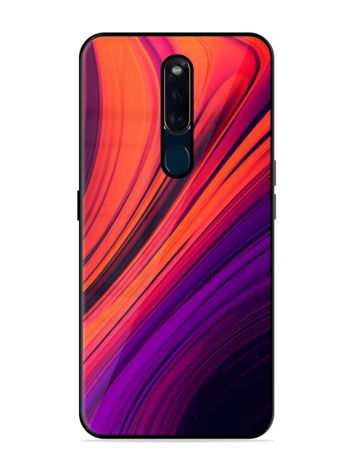 Crimson Curls Glossy Soft Edge Case for Oppo F11 Pro Chachhi