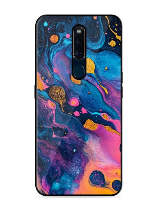 Cosmic Swirl Glossy Soft Edge Case for Oppo F11 Pro Chachhi