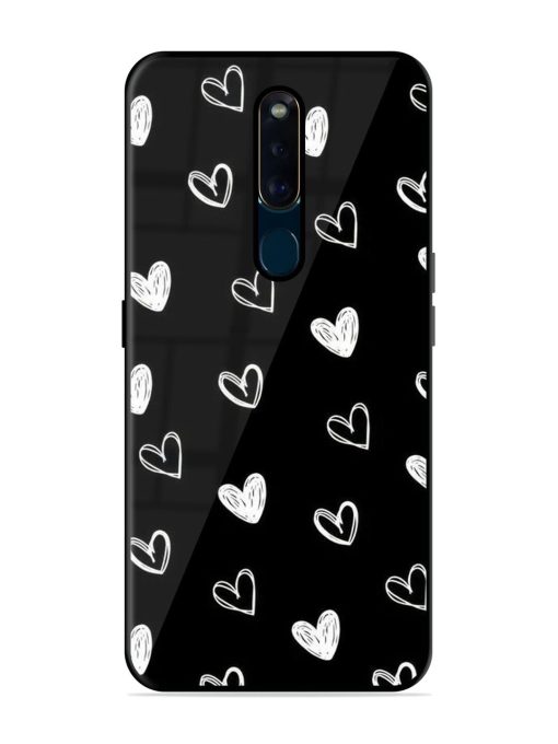 Scattered Hearts Glossy Soft Edge Case for Oppo F11 Pro Chachhi