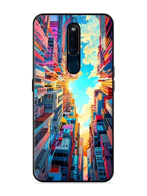 Skyward City Glossy Soft Edge Case for Oppo F11 Pro Chachhi