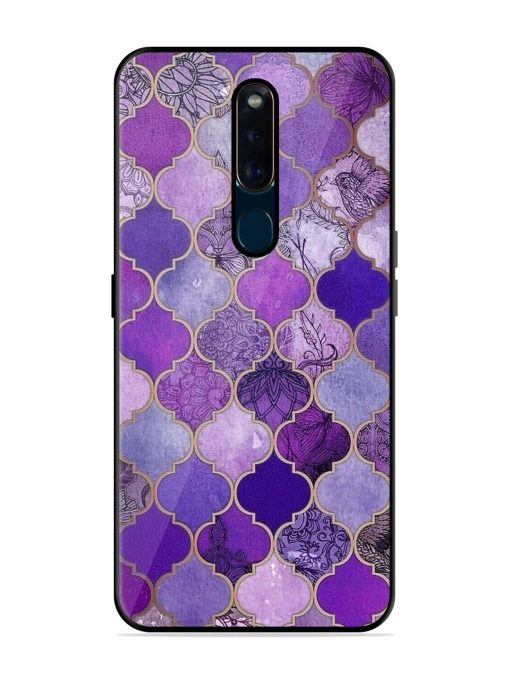 Purple Mosaic Magic Glossy Soft Edge Case for Oppo F11 Pro Chachhi