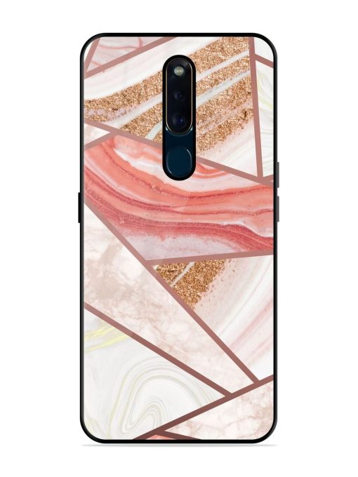 Rosy Mosaic Glossy Soft Edge Case for Oppo F11 Pro Chachhi