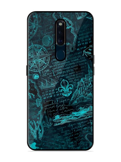 Nautical Notebook Glossy Soft Edge Case for Oppo F11 Pro Chachhi