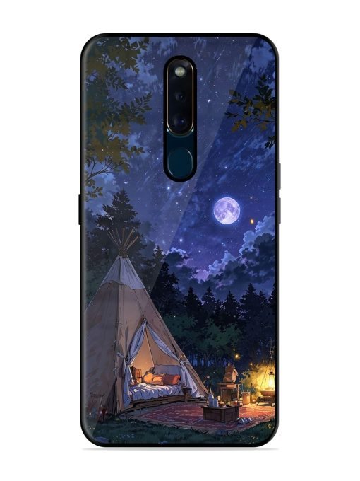 Moonlight Camping Glossy Soft Edge Case for Oppo F11 Pro Chachhi