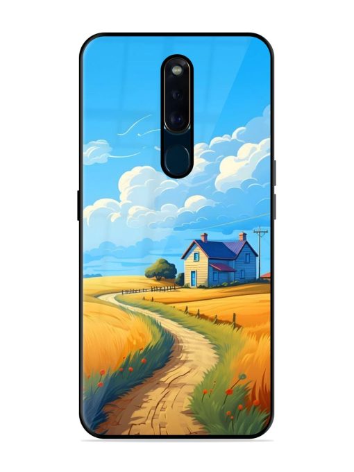 Countryside Cottage Glossy Soft Edge Case for Oppo F11 Pro Chachhi