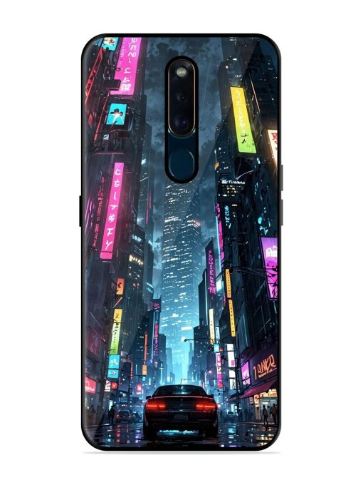 Neon Nightscape Glossy Soft Edge Case for Oppo F11 Pro Chachhi