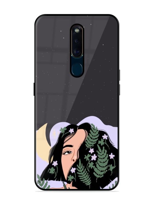 Lunar Lullaby Glossy Soft Edge Case for Oppo F11 Pro Chachhi