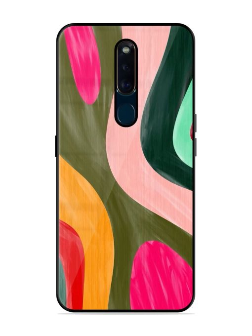 Wavy Wonderland Glossy Soft Edge Case for Oppo F11 Pro Chachhi