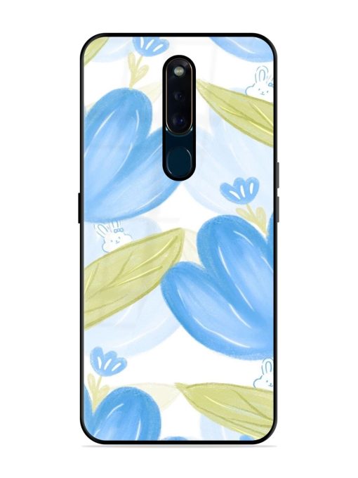 Bunny'S Blue Garden Glossy Soft Edge Case for Oppo F11 Pro Chachhi