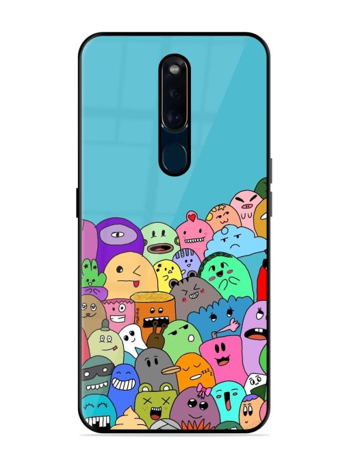 Monster Mash Glossy Soft Edge Case for Oppo F11 Pro Chachhi